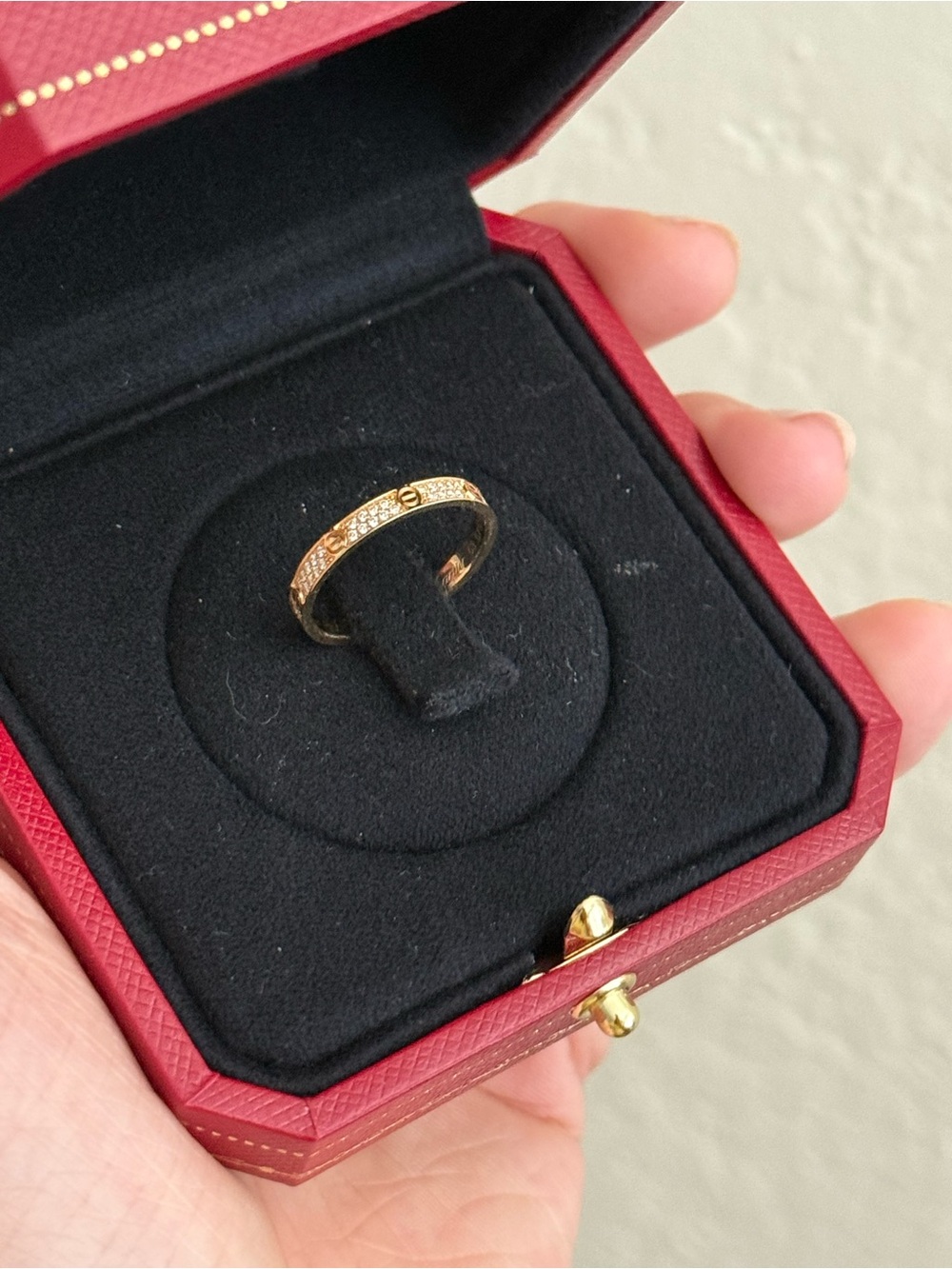 Brand new Cartier Gold Diamond Pavé Love Band - Picture 13 of 15